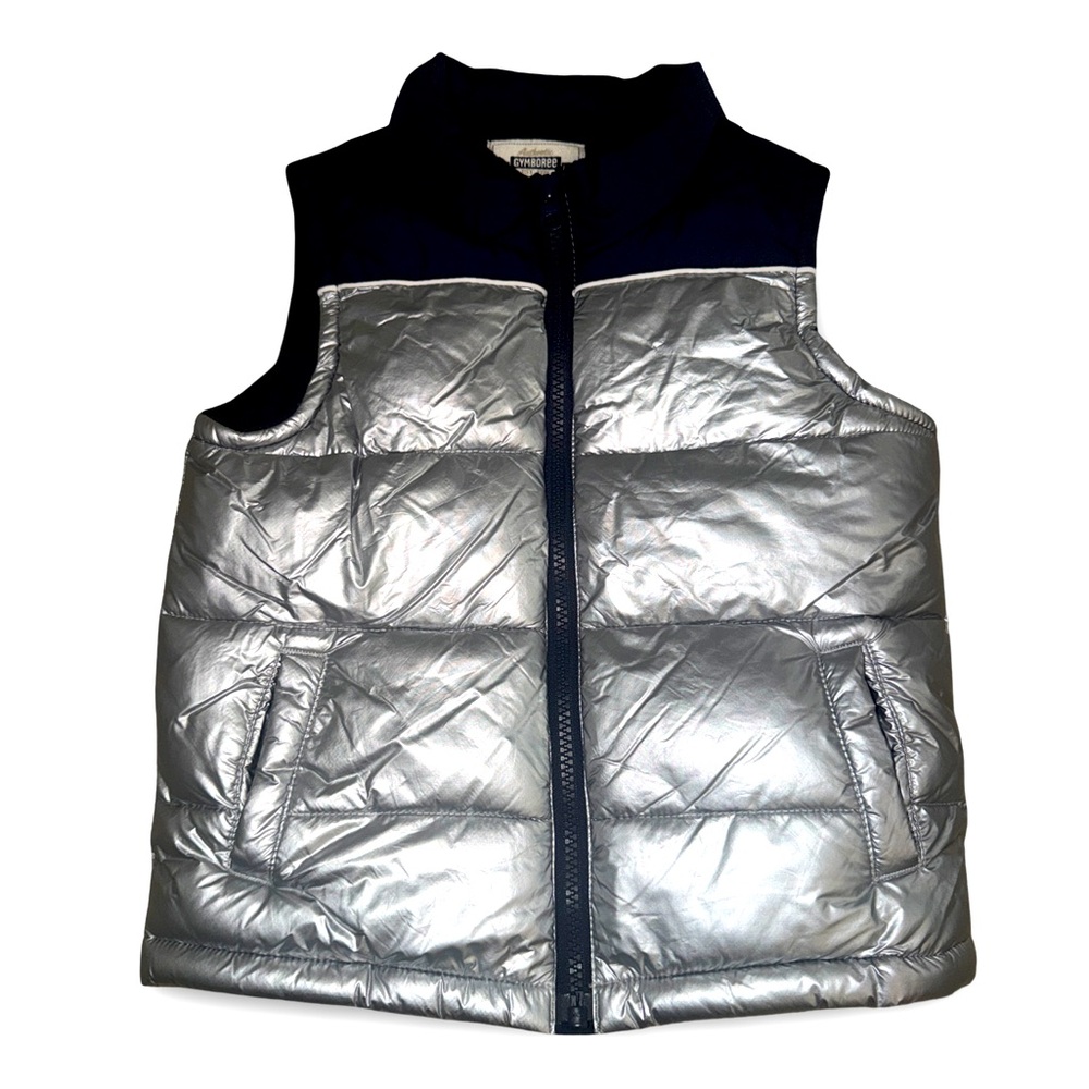 Gymboree Puffer Vest - Silver 2T-3T
